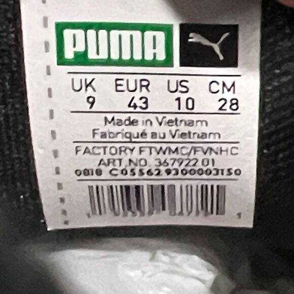 🔥🔥 PUMA California Hollywood CA 101 Metallic Gold Gum Bottom Men's 10 - PERFEC - Picture 15 of 15